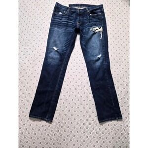 Hollister Men’s 36x32 Dark Blue Straight Legged Skinny Jeans